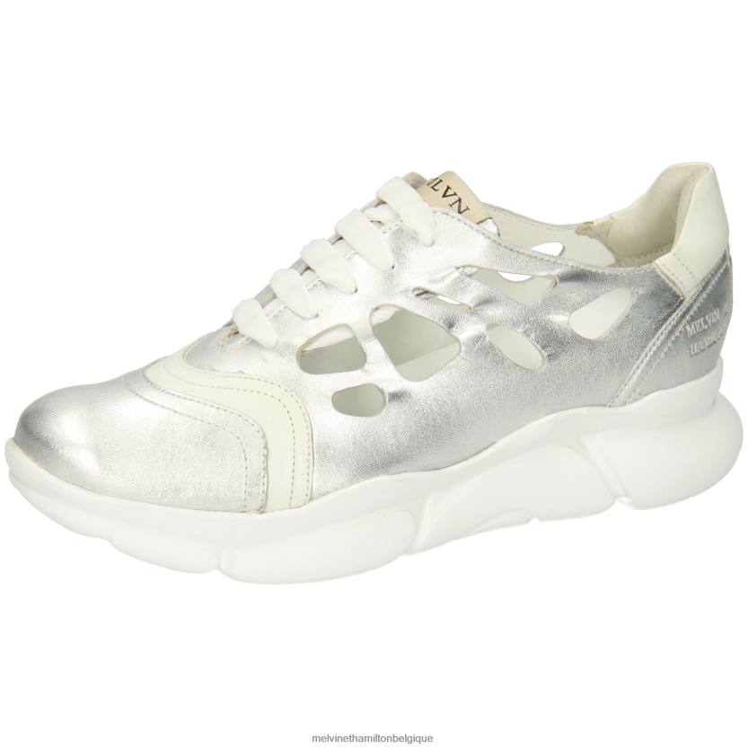 Melvin & Hamilton femmes 2 avril R442281815 baskets argent