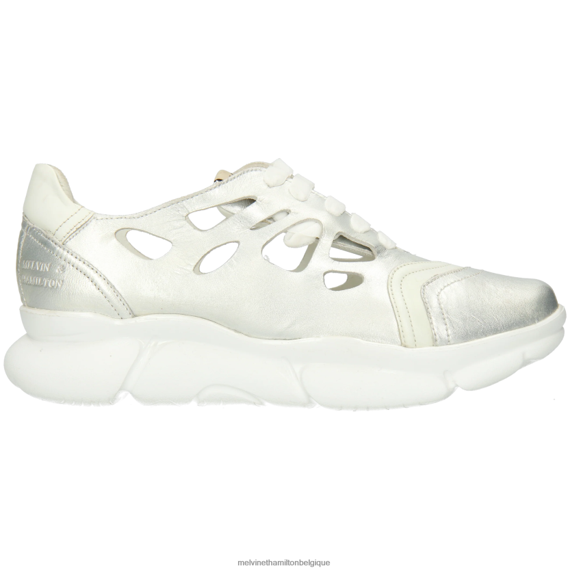 Melvin & Hamilton femmes 2 avril R442281815 baskets argent