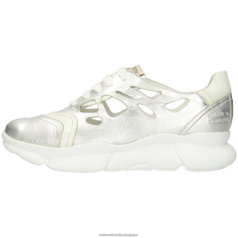 Melvin & Hamilton femmes 2 avril R442281815 baskets argent