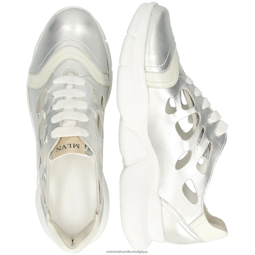 Melvin & Hamilton femmes 2 avril R442281815 baskets argent