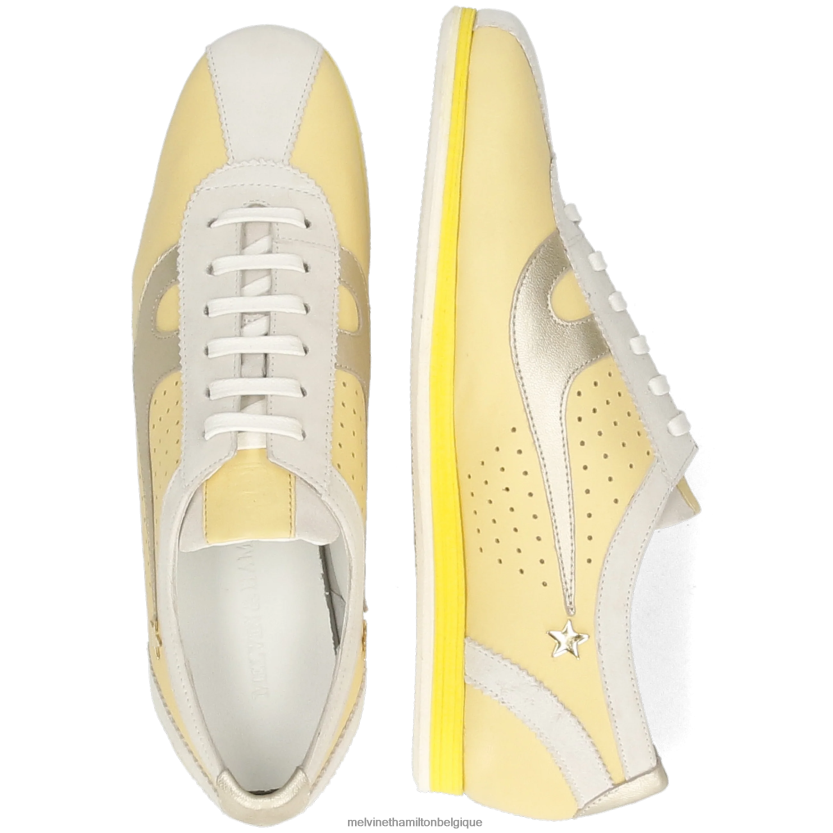 Melvin & Hamilton femmes perle 1 R442281801 baskets jaune