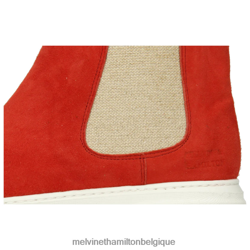 Melvin & Hamilton femmes Hailey 2 R442281118 bottines rouge