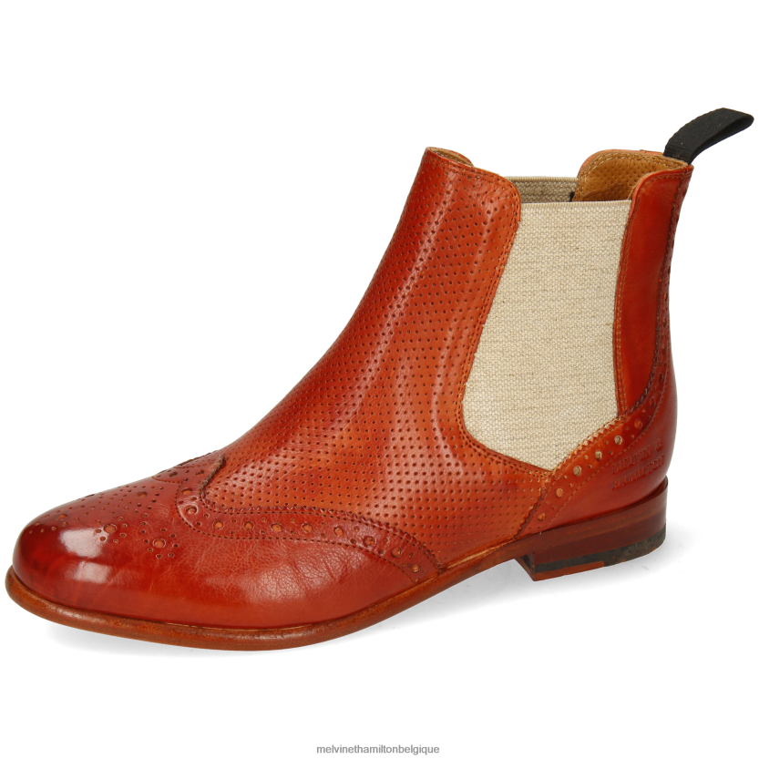 Melvin & Hamilton femmes Sélina 6 R44228999 bottines rouge