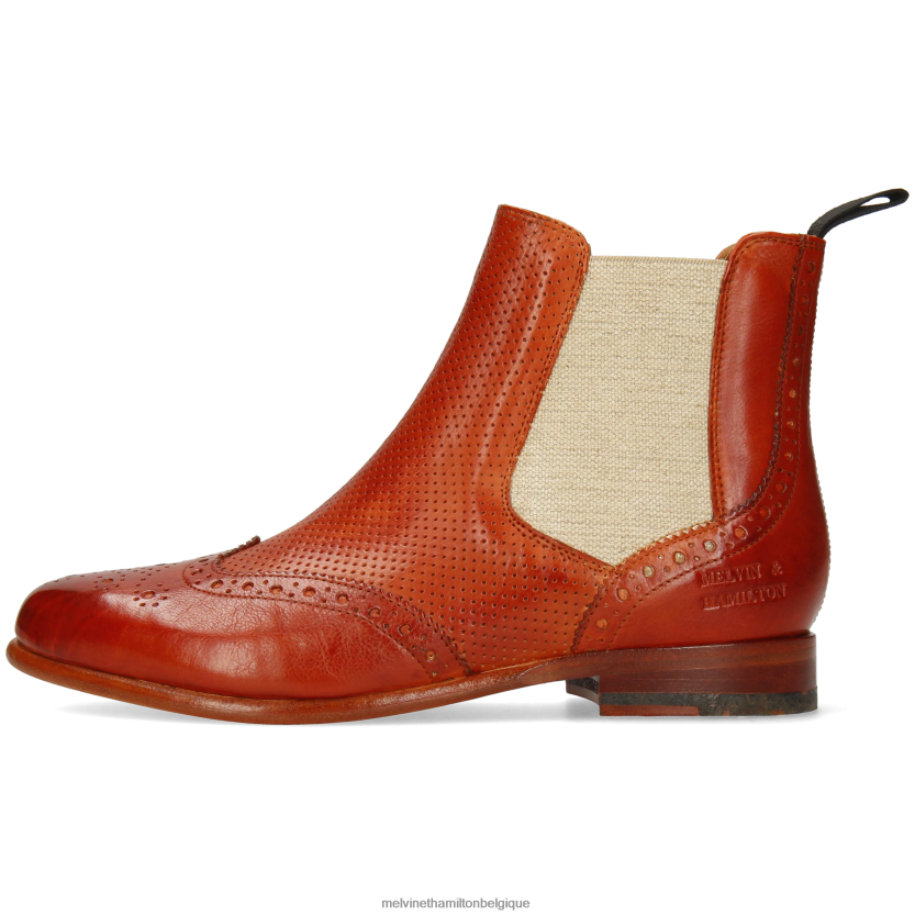 Melvin & Hamilton femmes Sélina 6 R44228999 bottines rouge