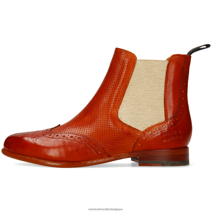 Melvin & Hamilton femmes Sélina 6 R44228999 bottines rouge