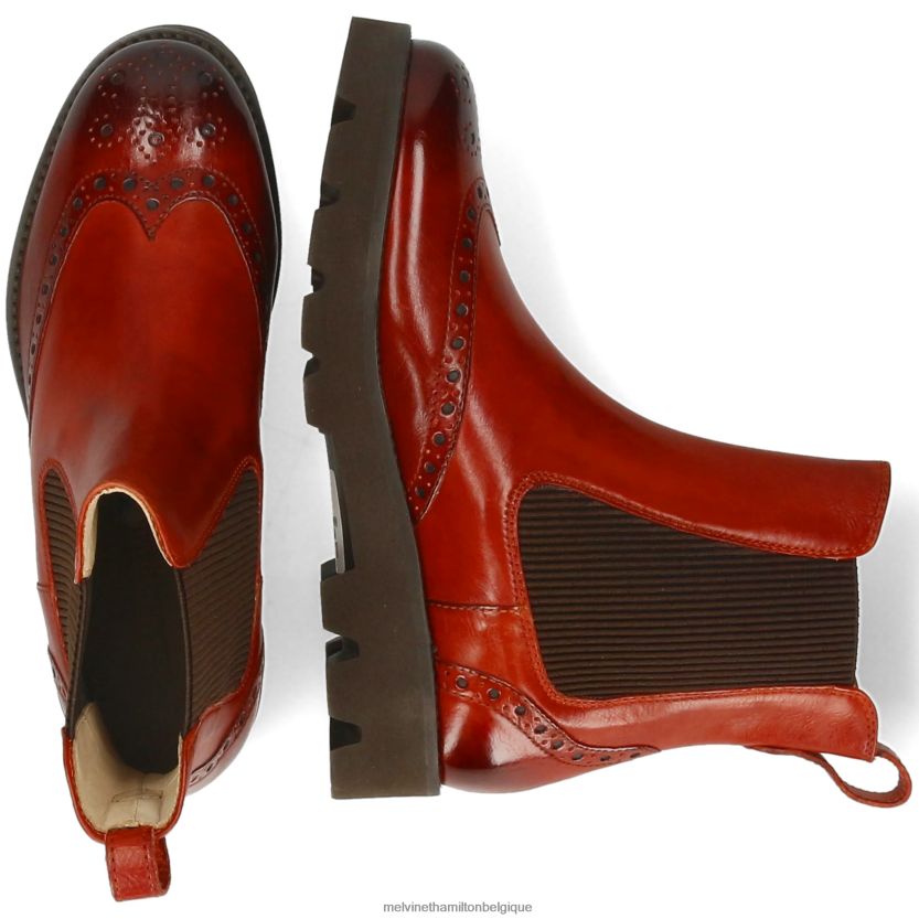 Melvin & Hamilton femmes jade 8 R44228799 bottines brun