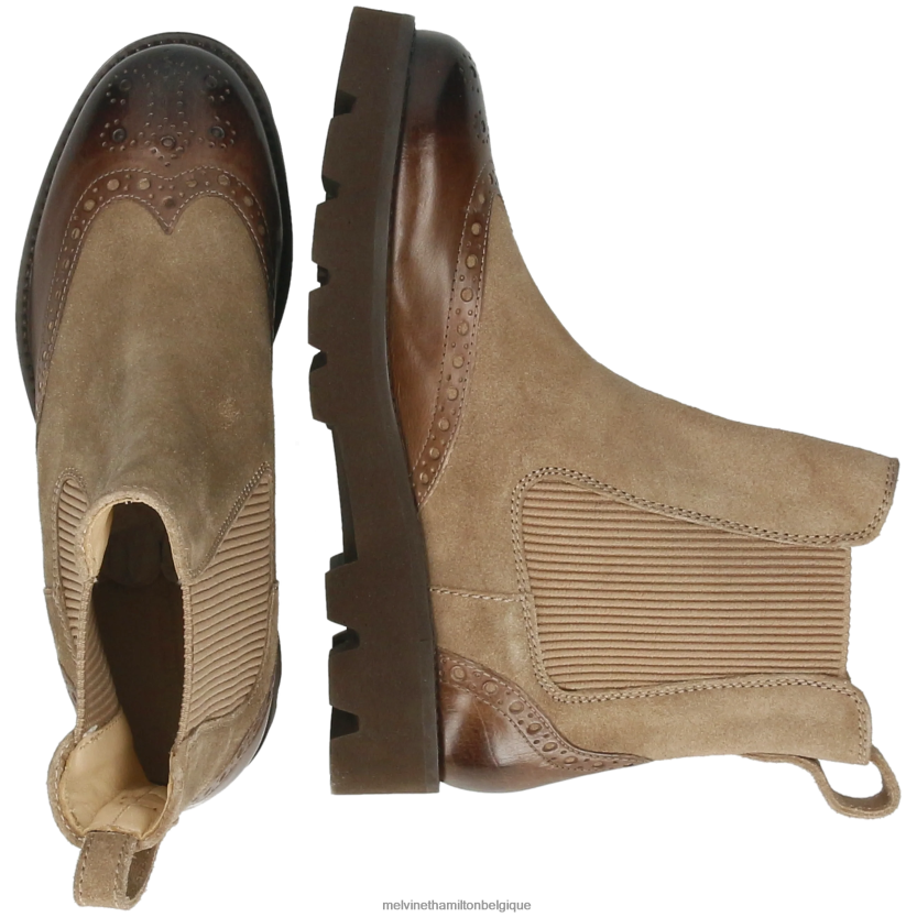 Melvin & Hamilton femmes jade 8 R44228809 bottines brun