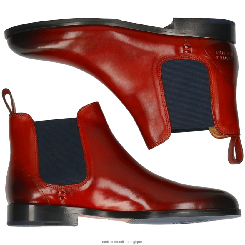 Melvin & Hamilton femmes susane 10 R44228978 bottines rouge