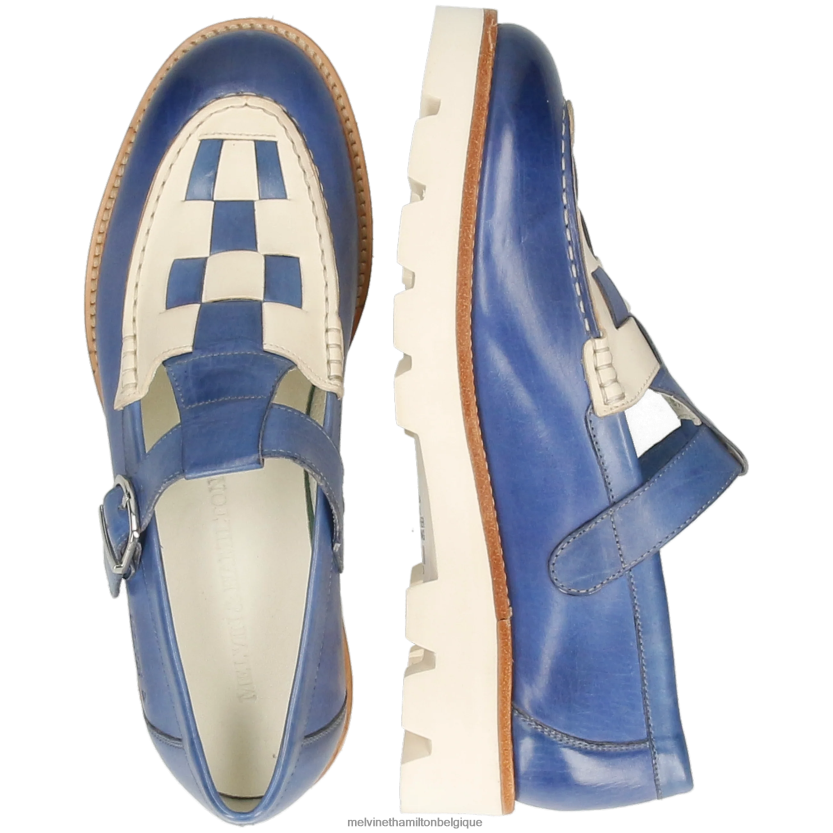 Melvin & Hamilton femmes jade 14 R442281487 chaussures de moine bleu