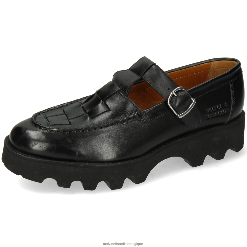 Melvin & Hamilton femmes jade 14 R442281497 chaussures de moine noir
