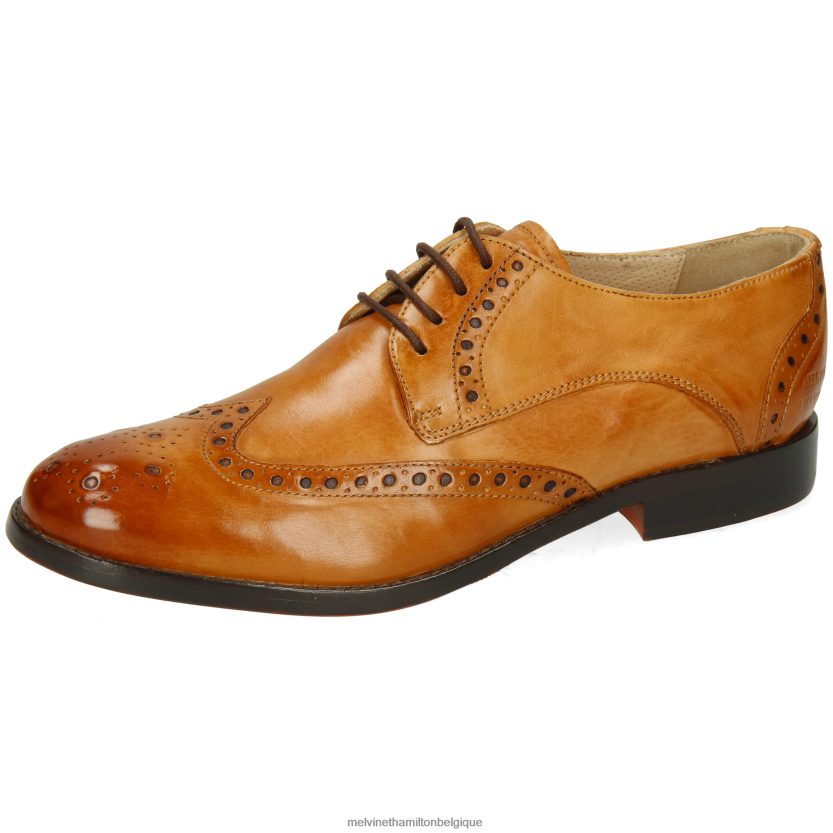 Melvin & Hamilton femmes Amélie 3 R442281505 chaussures derby brun clair
