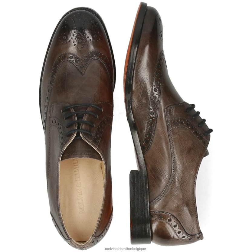 Melvin & Hamilton femmes Amélie 3 R442281511 chaussures derby gris