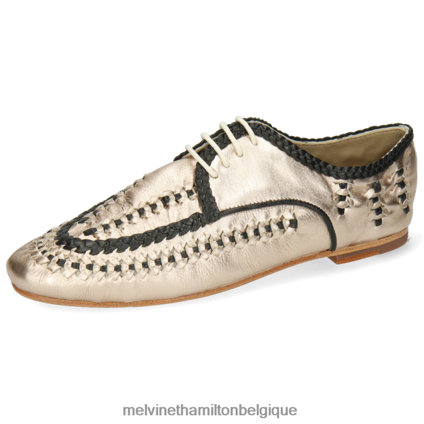 Melvin & Hamilton femmes aviane 2 R442281531 chaussures derby or