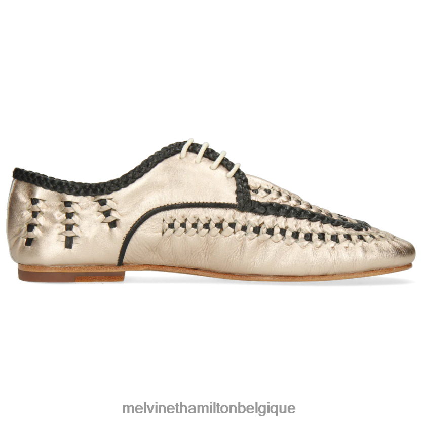 Melvin & Hamilton femmes aviane 2 R442281531 chaussures derby or