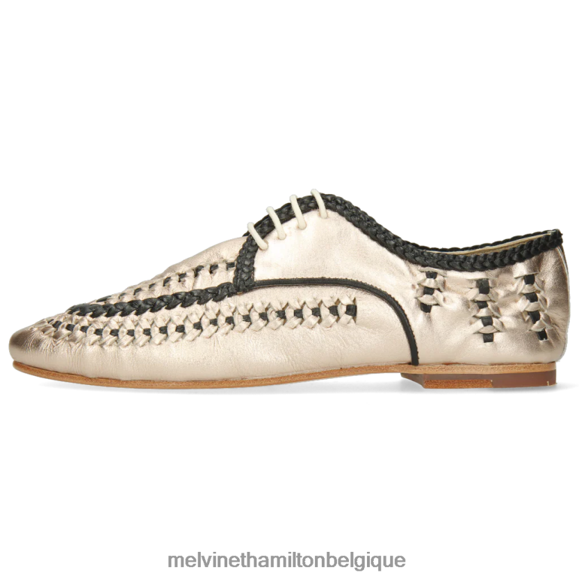 Melvin & Hamilton femmes aviane 2 R442281531 chaussures derby or