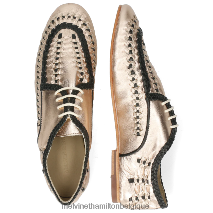 Melvin & Hamilton femmes aviane 2 R442281531 chaussures derby or
