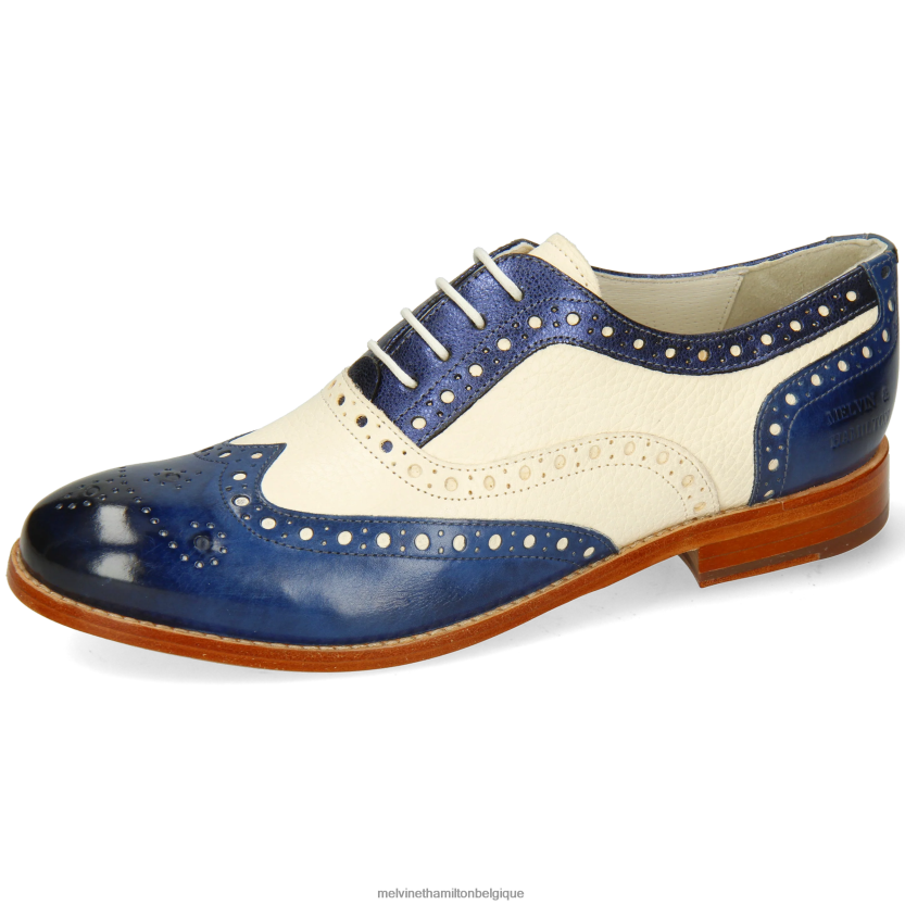Melvin & Hamilton femmes Amélie 70 R442281274 chaussures richelieu bleu