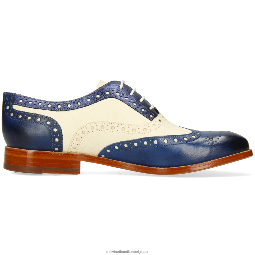 Melvin & Hamilton femmes Amélie 70 R442281274 chaussures richelieu bleu
