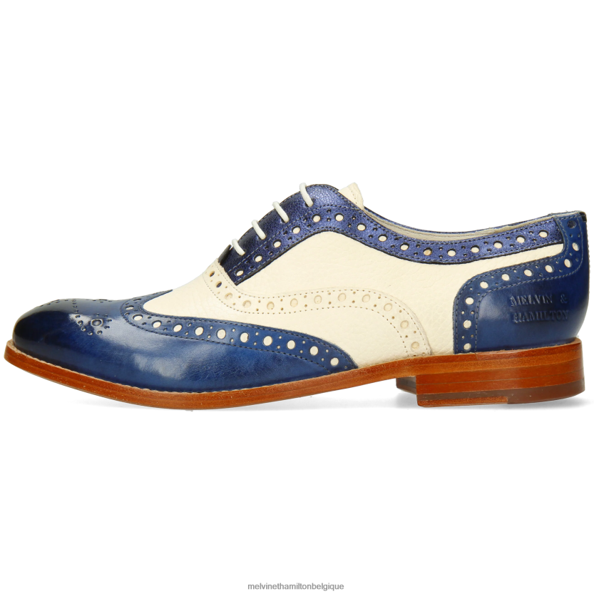 Melvin & Hamilton femmes Amélie 70 R442281274 chaussures richelieu bleu