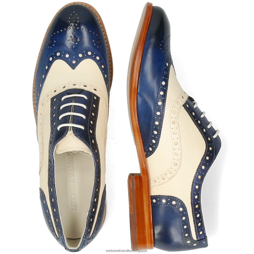 Melvin & Hamilton femmes Amélie 70 R442281274 chaussures richelieu bleu