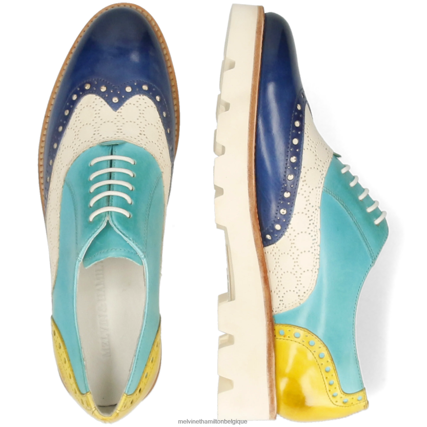 Melvin & Hamilton femmes Sélina 24 R442281261 chaussures richelieu multi