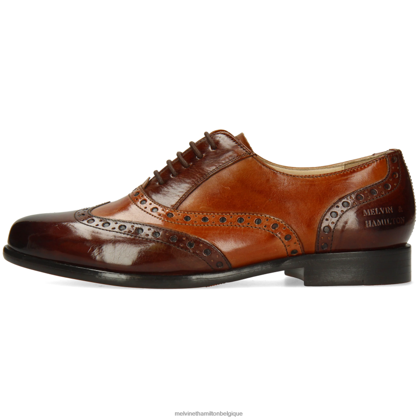 Melvin & Hamilton femmes Sélina 24 R442281277 chaussures richelieu brun