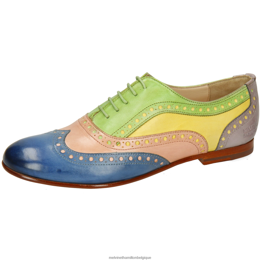 Melvin & Hamilton femmes Sonia 1 R442281273 chaussures richelieu multi
