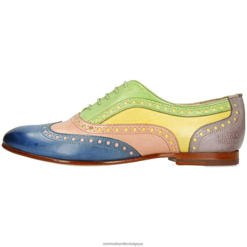 Melvin & Hamilton femmes Sonia 1 R442281273 chaussures richelieu multi