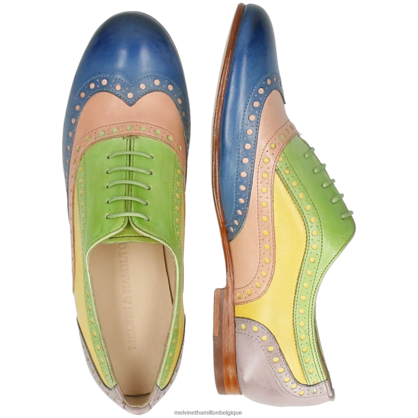 Melvin & Hamilton femmes Sonia 1 R442281273 chaussures richelieu multi