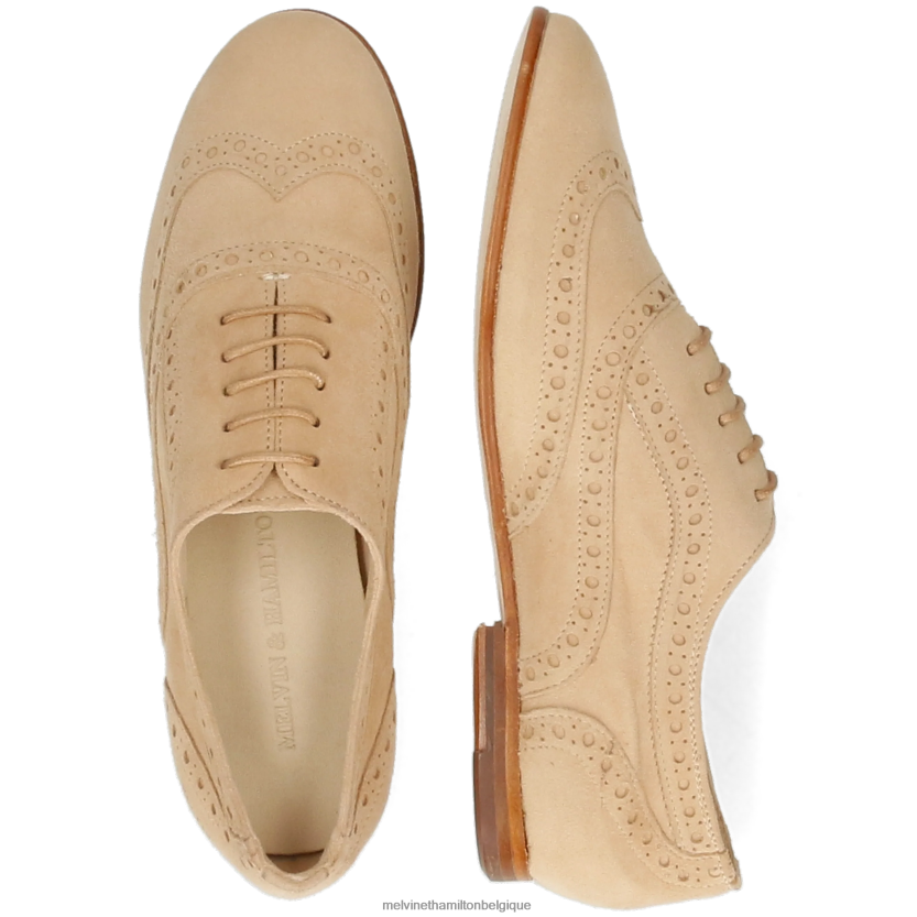 Melvin & Hamilton femmes Sonia 1 R442281280 chaussures richelieu beige