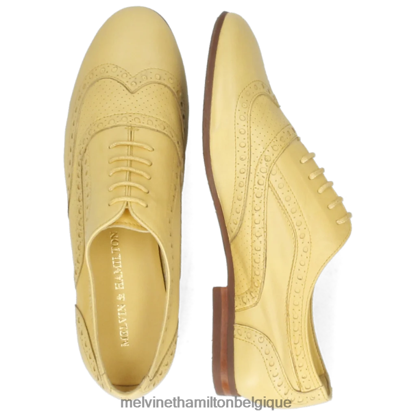 Melvin & Hamilton femmes Sonia 1 R442281297 chaussures richelieu jaune