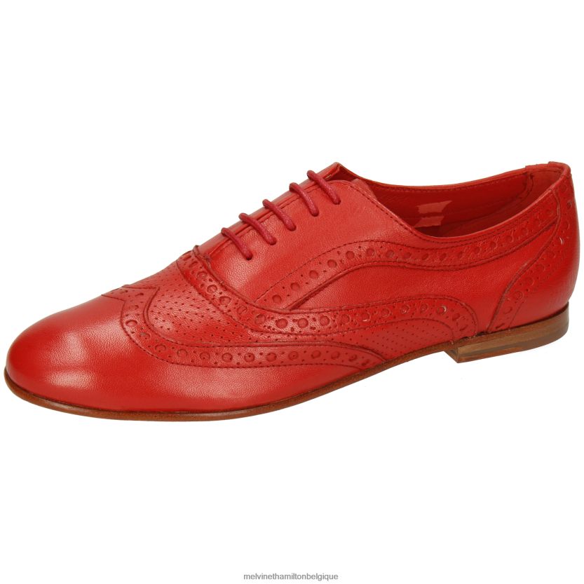 Melvin & Hamilton femmes Sonia 1 R442281298 chaussures richelieu rouge