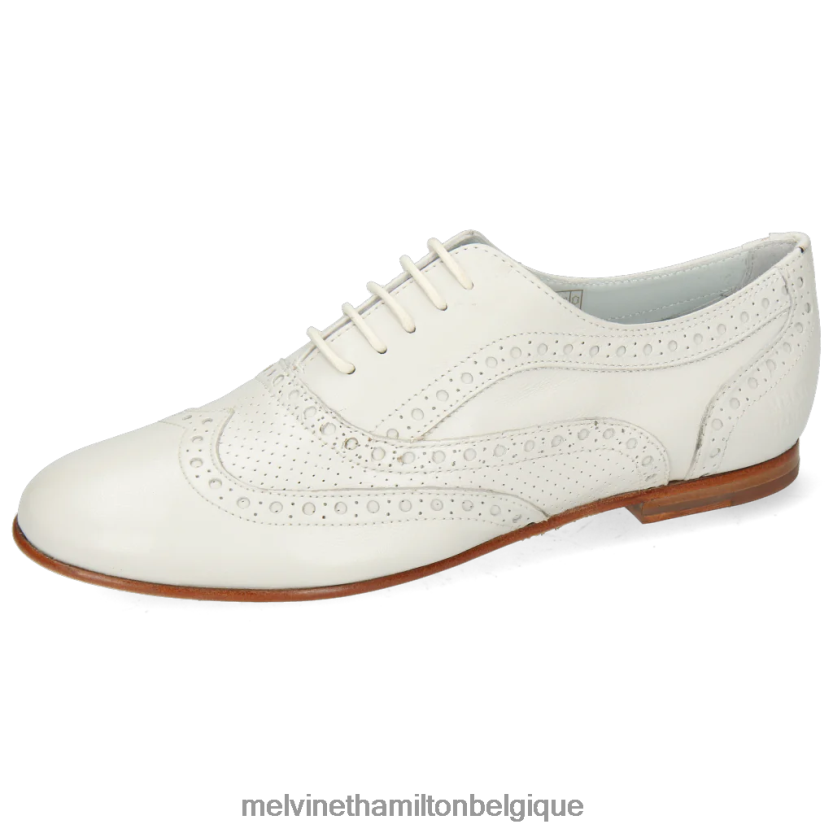 Melvin & Hamilton femmes Sonia 1 R442281302 chaussures richelieu blanc