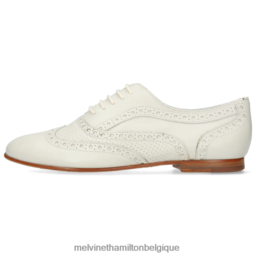 Melvin & Hamilton femmes Sonia 1 R442281302 chaussures richelieu blanc