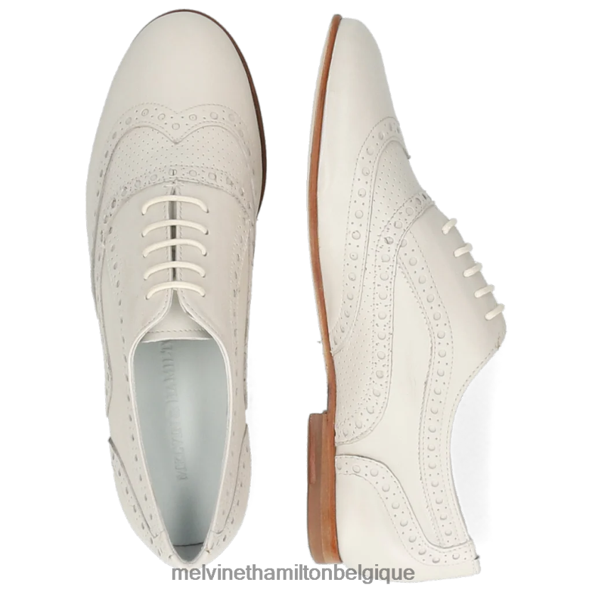 Melvin & Hamilton femmes Sonia 1 R442281302 chaussures richelieu blanc