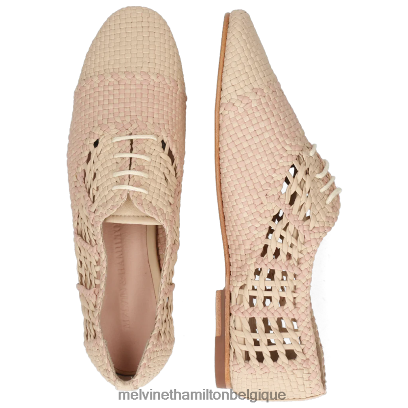 Melvin & Hamilton femmes aviane 3 R442281294 chaussures richelieu beige