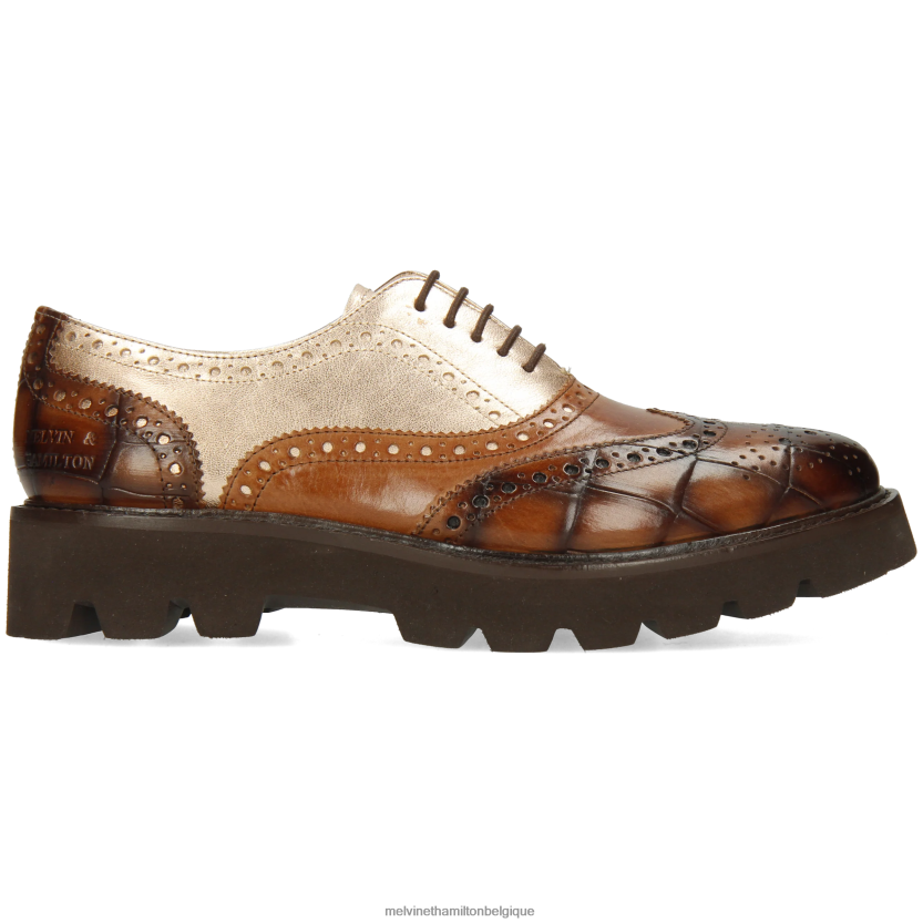 Melvin & Hamilton femmes molly 2 R442281266 chaussures richelieu brun