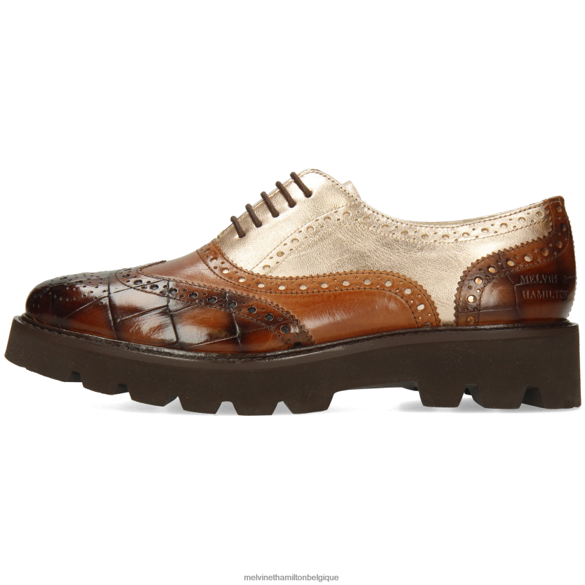 Melvin & Hamilton femmes molly 2 R442281266 chaussures richelieu brun