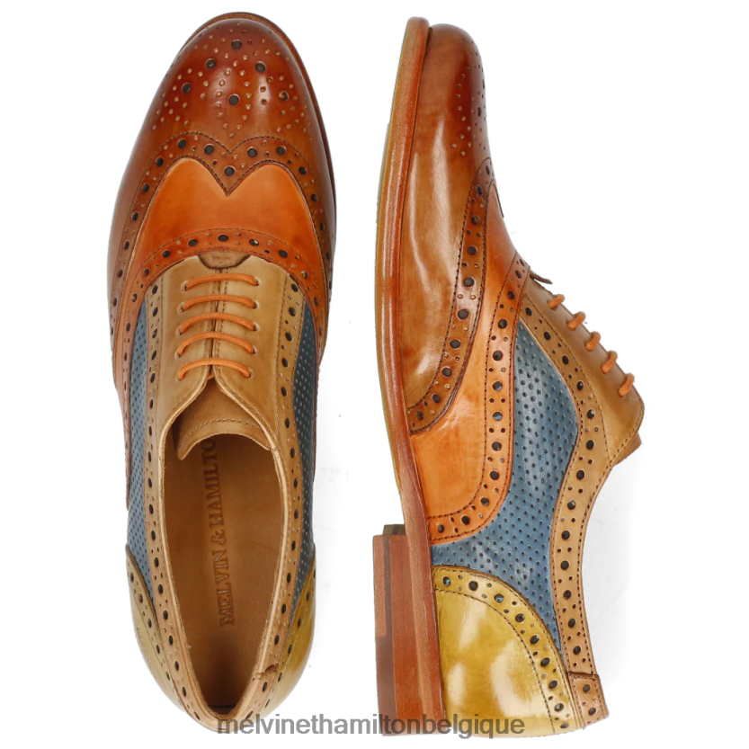 Melvin & Hamilton femmes séline 30 R442281293 chaussures richelieu multi