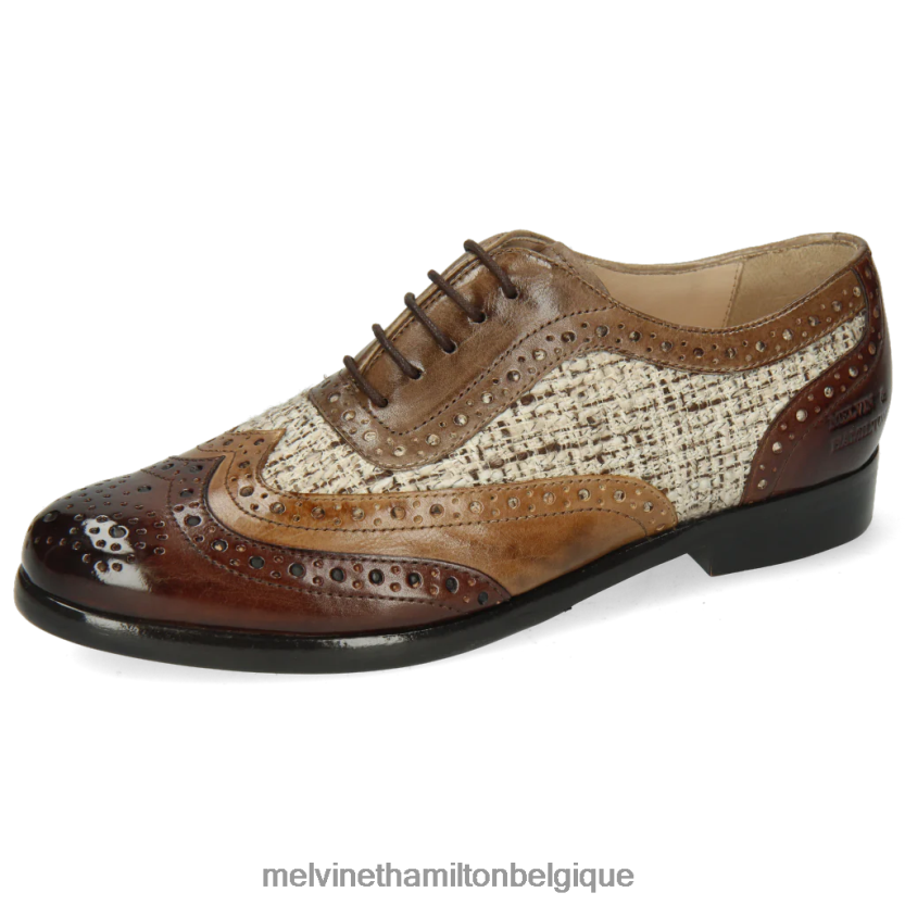 Melvin & Hamilton femmes séline 56 R442281285 chaussures richelieu brun