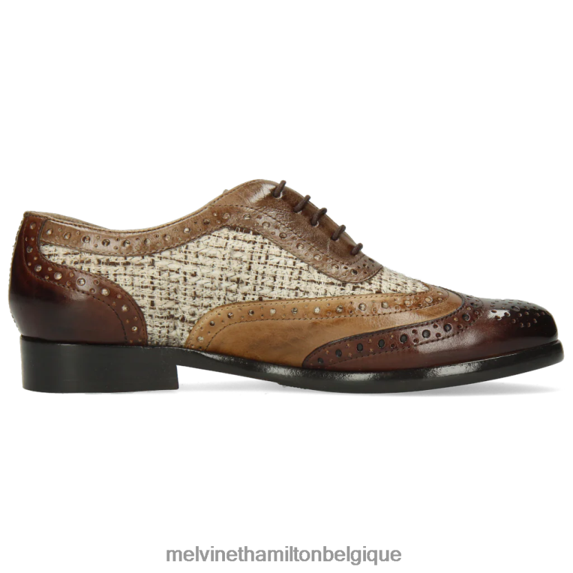 Melvin & Hamilton femmes séline 56 R442281285 chaussures richelieu brun