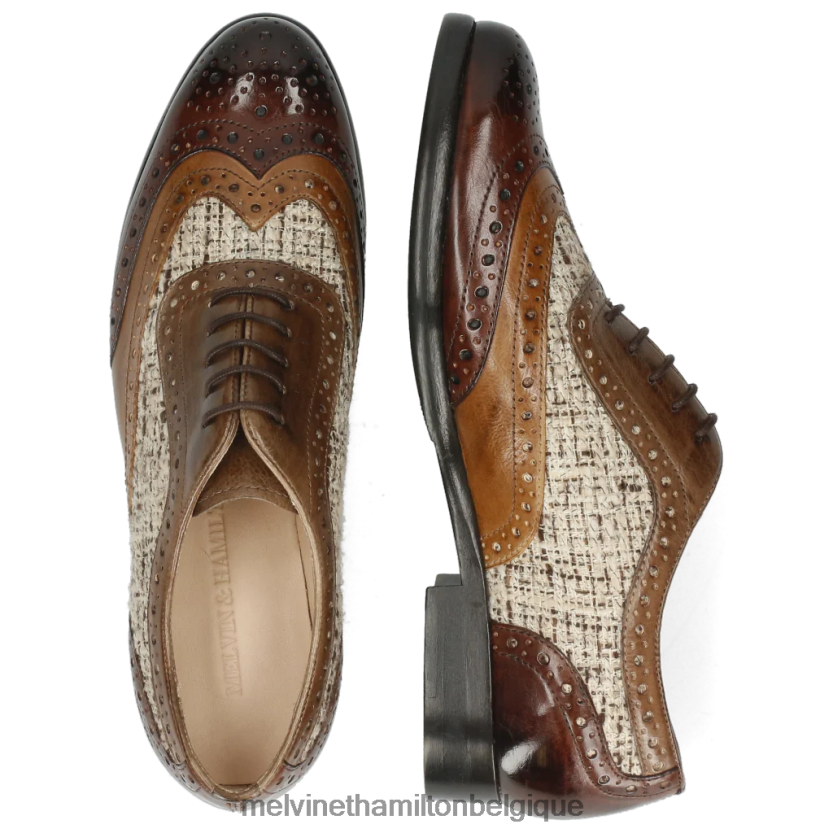 Melvin & Hamilton femmes séline 56 R442281285 chaussures richelieu brun