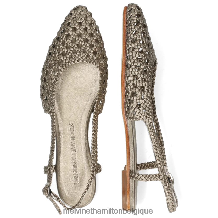 Melvin & Hamilton femmes Alexa 27 R442281915 des sandales argent