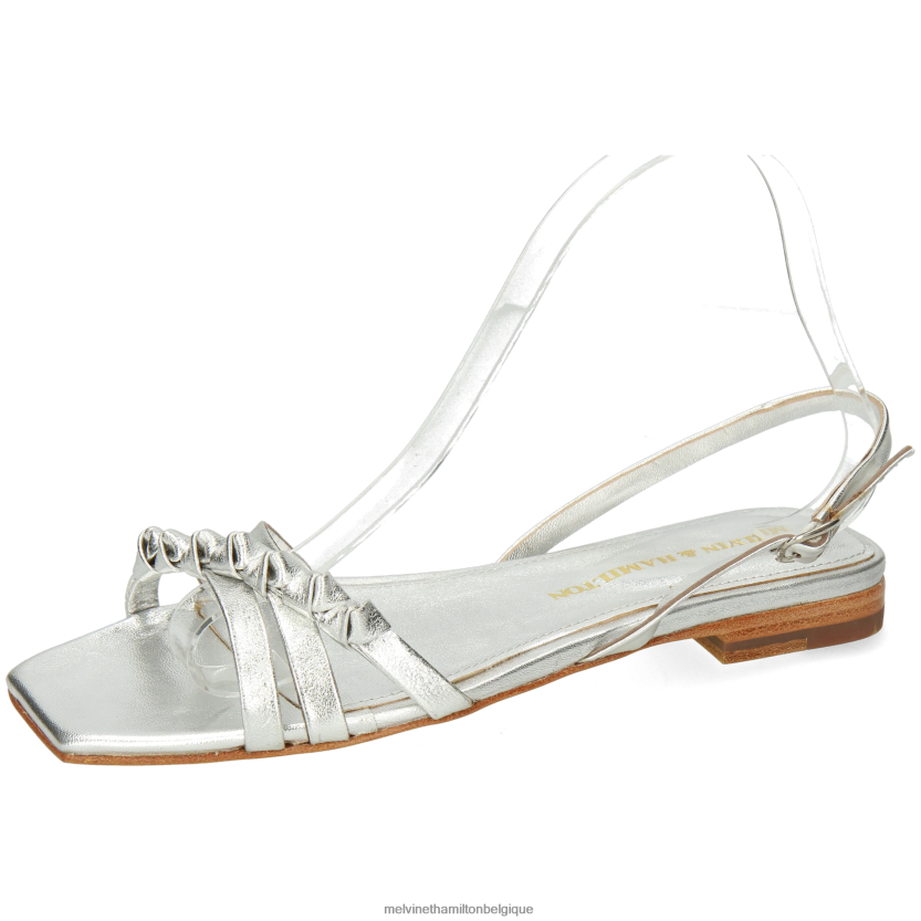 Melvin & Hamilton femmes Brooke 1 R442281924 des sandales argent