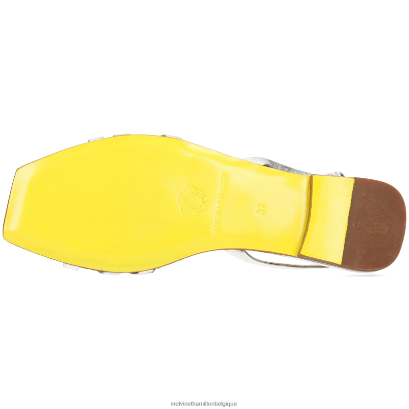 Melvin & Hamilton femmes Brooke 1 R442281924 des sandales argent