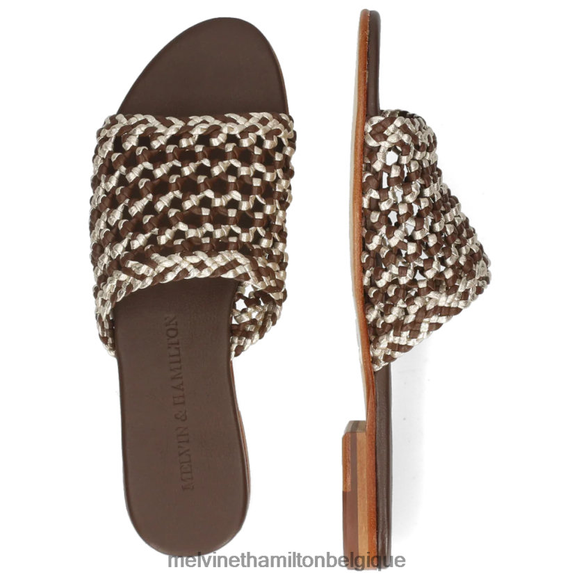 Melvin & Hamilton femmes Hanna 64 R442281716 mules brun