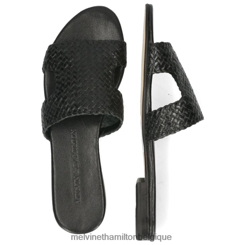 Melvin & Hamilton femmes Hanna 74 R442281689 mules noir