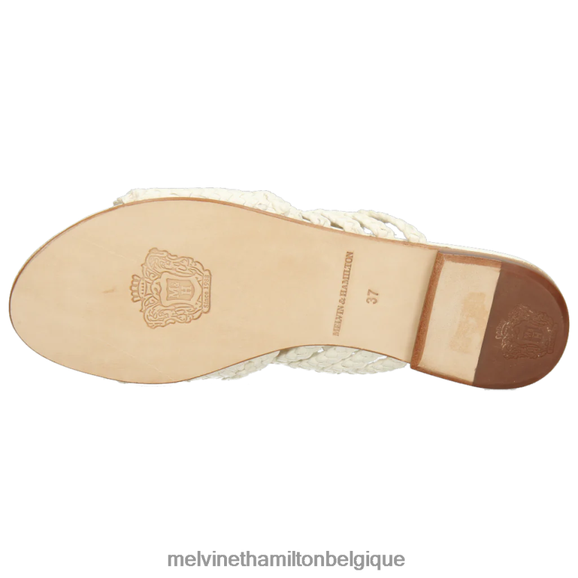 Melvin & Hamilton femmes Hanna 77 R442281658 mules blanc