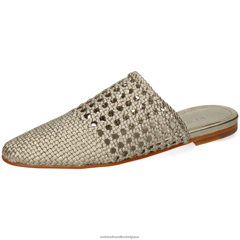 Melvin & Hamilton femmes Mira 3 R442281698 mules argent