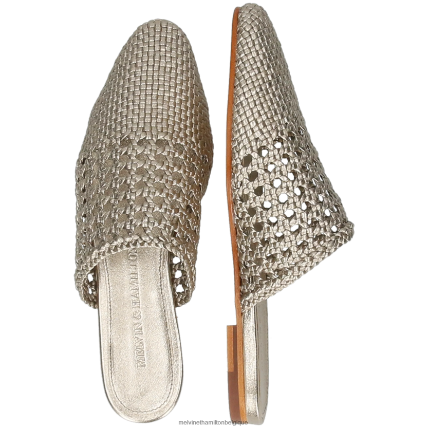 Melvin & Hamilton femmes Mira 3 R442281698 mules argent
